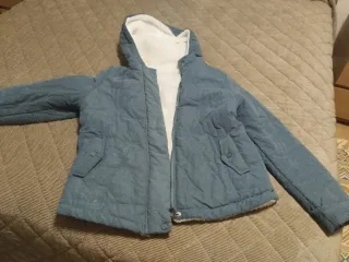 Cazadora azul con pelo