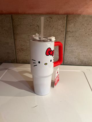 Tazza Hello Kitty con cannuccia