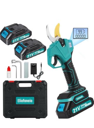 Tijeras Eléctricas de Podar 21V + 2 Baterías