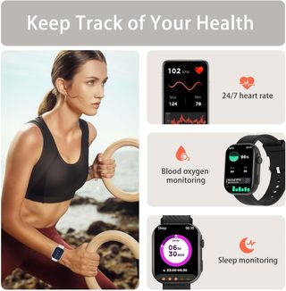 AVUMDA Reloj Inteligente Hombre Mujer,2.01" Smartw