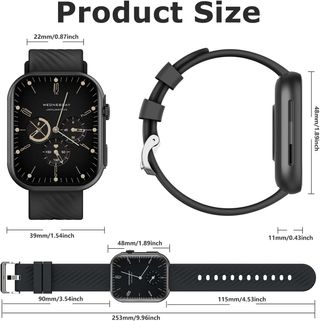 AVUMDA Reloj Inteligente Hombre Mujer,2.01" Smartw
