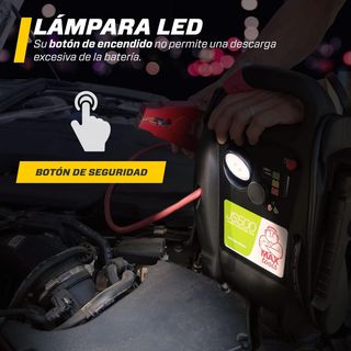 MAXTOOLS JS500 2200 A 22 Ah, arrancador de emergen