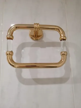 Lote accesorios baño dorado