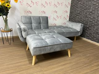 OFERTA LIMITADA Sofá Reclinable con Puff Libre