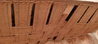 Diván o sofá Estilo Luis XV Terciopelo Rojo