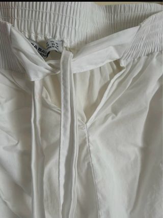 Blusa Zara volantes blanca
