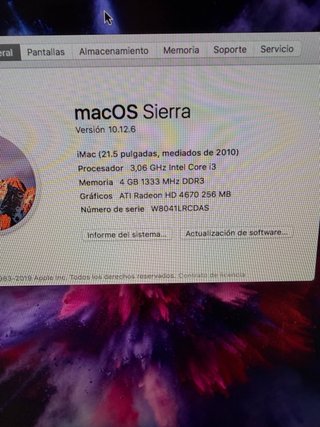 Apple iMac Plata/Blanco