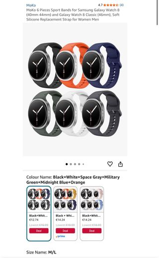Correas Samsung Galaxy Watch 8