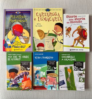 Lotto di 6 libri per bambini età 6-8 anni.