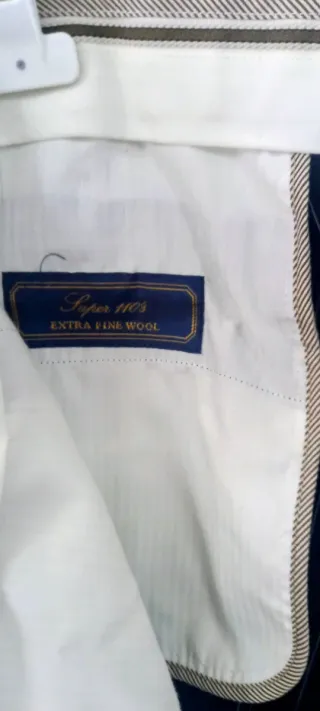 Completo uomo righe blu e nere