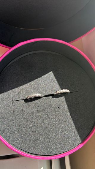 Pendientes de plata con circonitas