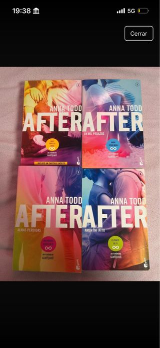 Saga de Libros de After edicion bolsillo