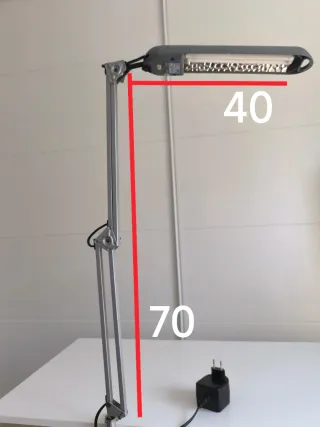 Lámpara Escritorio Flexo Metal y Plástico