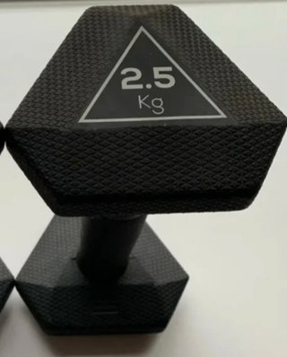 1 MANCUERNA DE 22.5KG y De 10KG 2.5k CAUCHO DOMYOS