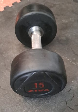 4 MANCUERNAS DE 22.5KG 15KG 10KG 2.5k CAUCHO