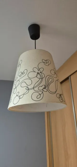 Pantallas Lámpara Ikea Beige/Negro