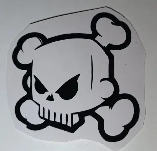 Pegatina calavera ken block