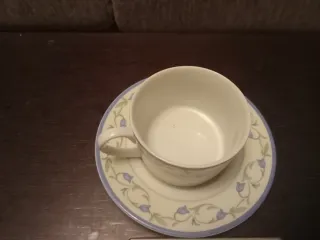 Juego 6 Tazas y Platos porcelana fina