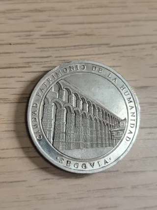 Medallón Alcázar de Segovia Plata