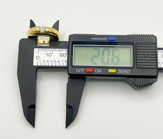 Anillo Oro 18k Solitario Circonita 5.64 gr