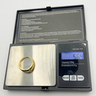 Anillo Oro 18k Solitario Circonita 5.64 gr
