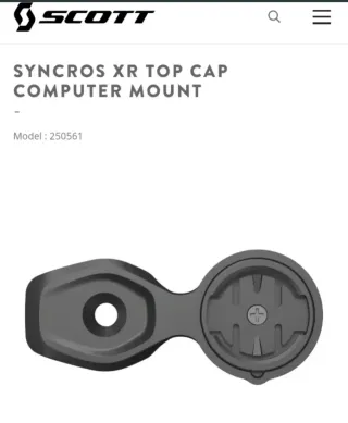 Adaptador Syncros XR 250561 a 2 Taladros M3 CC22mm
