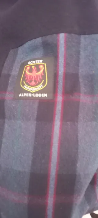 Cappotto Loden uomo blu