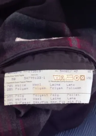 Cappotto Loden uomo blu