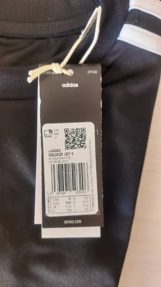Camiseta Adidas Negra NUEVA Talla M junior