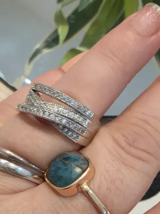 Anillo Plata 925 con Circonitas Talla 21