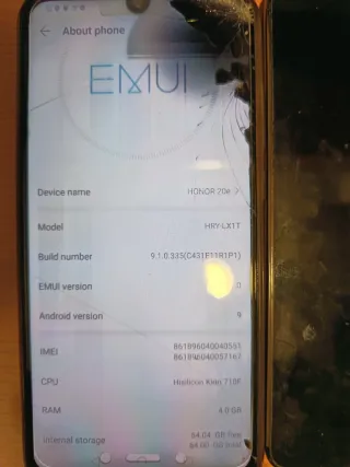 Lote 5 Smartphones: Honor, LG, Oppo, Xiaomi