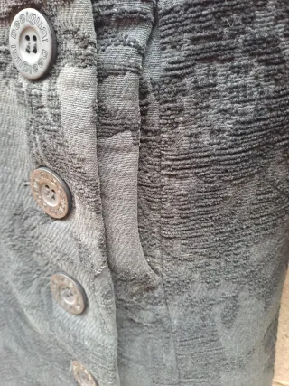 Abrigo vintage Desigual floral negro