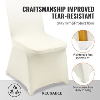 Cubiertas de Silla Plegables de Spandex Elástico, Cubierta de Silla Universal Ajustada, Fundas Protectores Removibles y Lavables, para Bodas, Vacaciones, Banquetes, Fiestas, Celebraciones, Comedor...