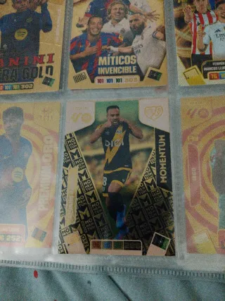 Cartas de fútbol Panini