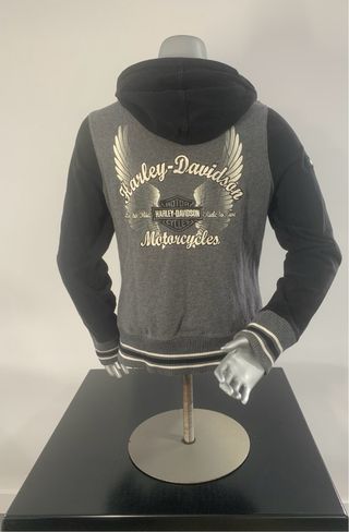 Sudadera Harley Davidson Gris y Negra Talla L