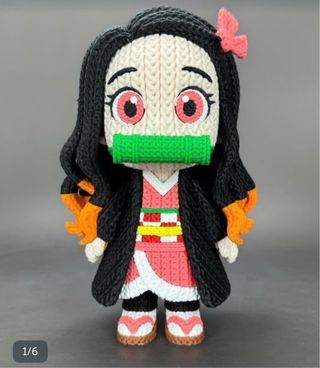 Figura Nezuko y Link Crochet