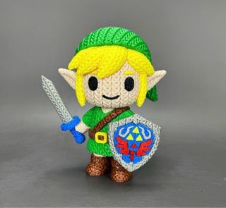 Figura Nezuko y Link Crochet