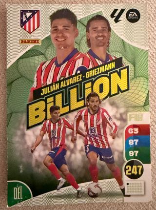 Carta Adrenalyn 2024-2025 Julián Álvarez Griezmann