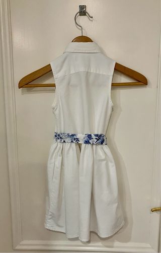 Vestido blanco Polo Ralph Lauren niña T.XS