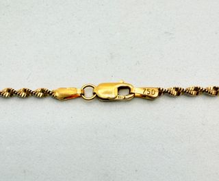 Cadena Singapur de oro de 18k, 4.83 g, 41.5 cm.