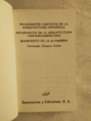 Invariantes castizos de la arquitectura española+