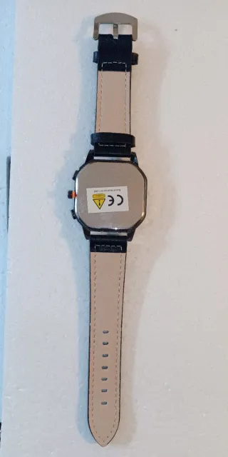 Orologio Uomo Quadrato Nero e Oro