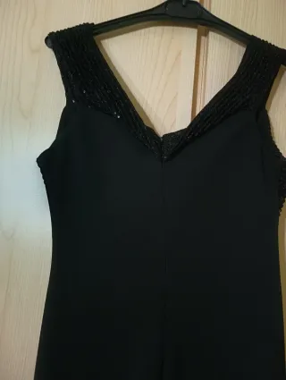 Abito sirena nero con paillettes