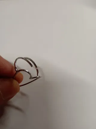 Anelli cuore regolabili argento