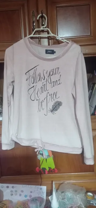 Camiseta rosa ONLY Follow your heart