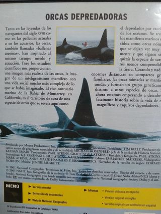 DVD Viviendo entre Leones y Orcas Depredadoras