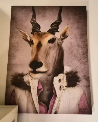 Colección 8 Cuadros Animales Estilo Vintage