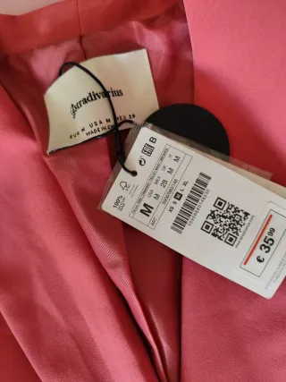 Blazer vestido rosa
