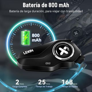 LEXIN G1 Auriculares Bluetooth Casco Moto, Auricul