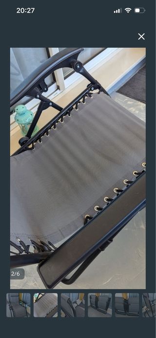 2 sillas de terraza reclinable  Muy comodas